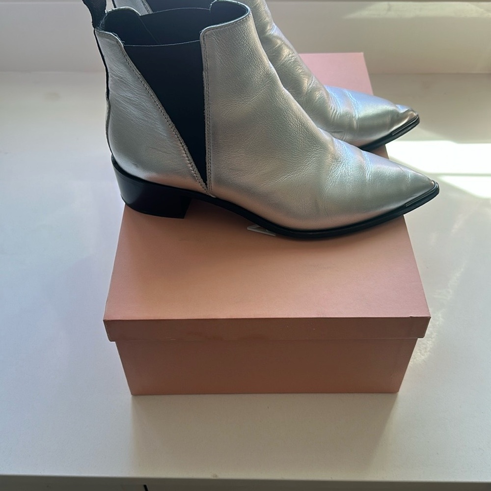 Silver Ankle Boots - image 6